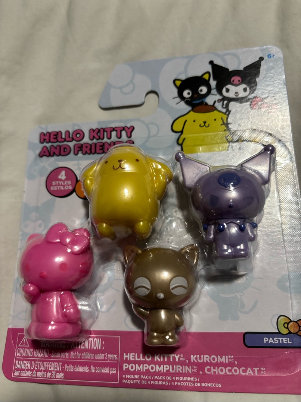 💕Hello Kitty & Friends Figure Pack - Hello Kitty, Pompompurin, Chococat, Kuromi